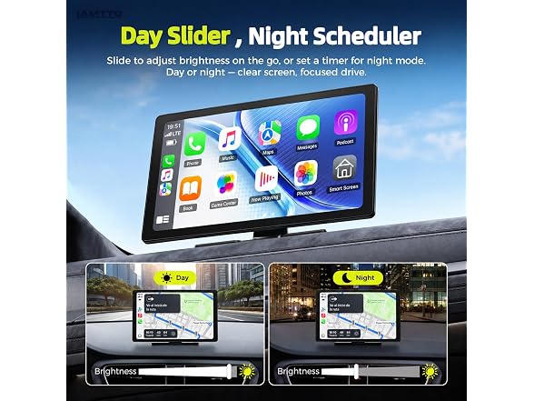 LAMTTO 10.1in Wireless CarPlay Screen