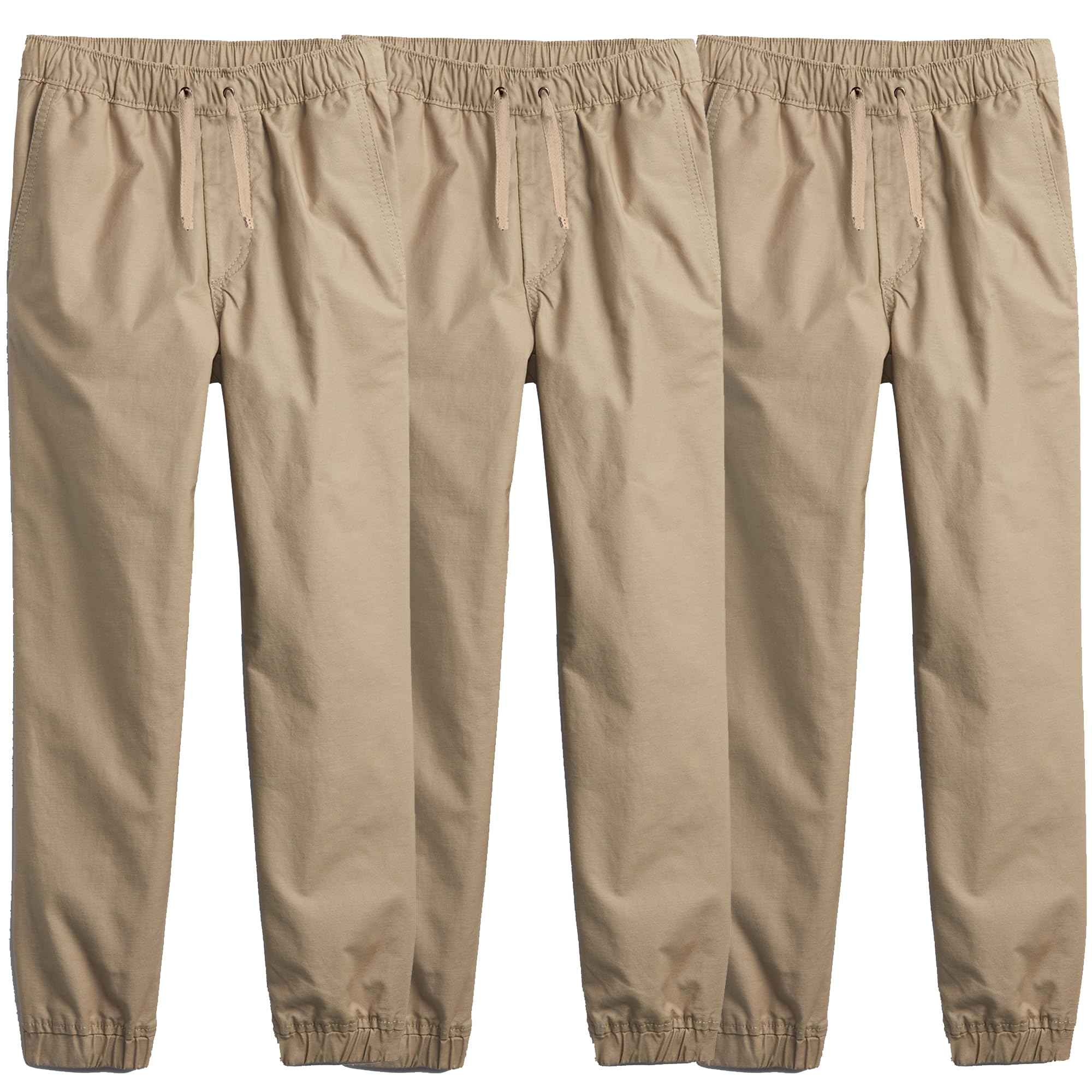 3PK Children's Classic Twill Joggers - Gallery 19