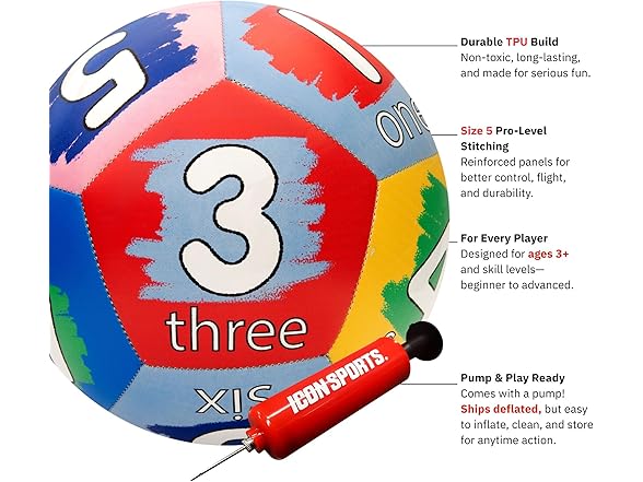 Crayola Official Soccer Ball - Number Size 5