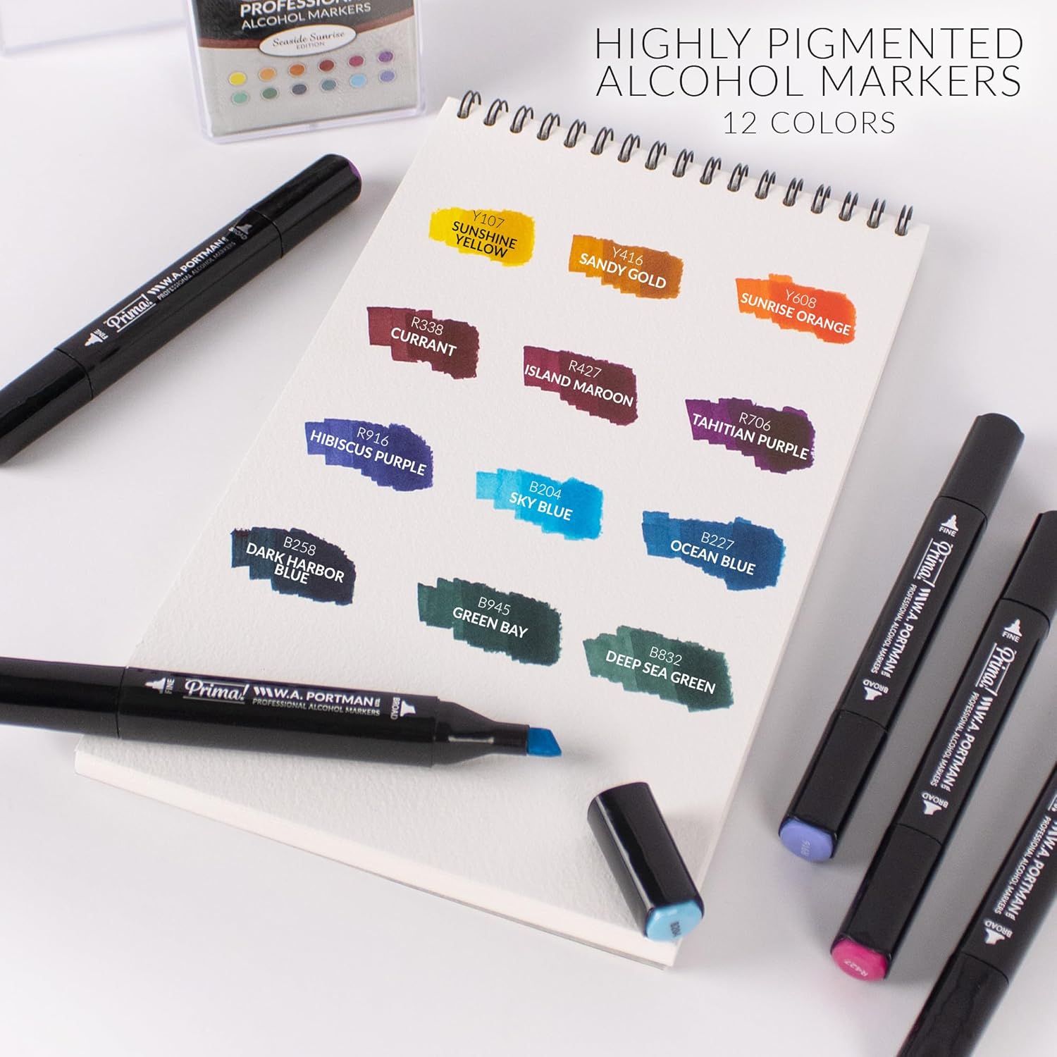 W.A. Portman Alcohol Marker Set 12pc - Gallery 17