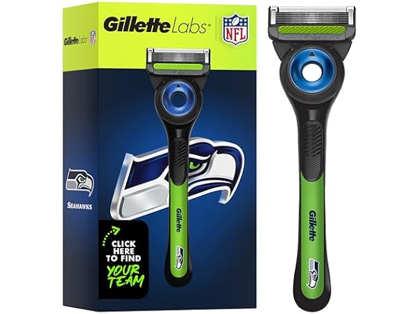 $14.99, Was $16.16, 7% Off! Gillette Labs NFL Seahawks Razor Set dealfomo