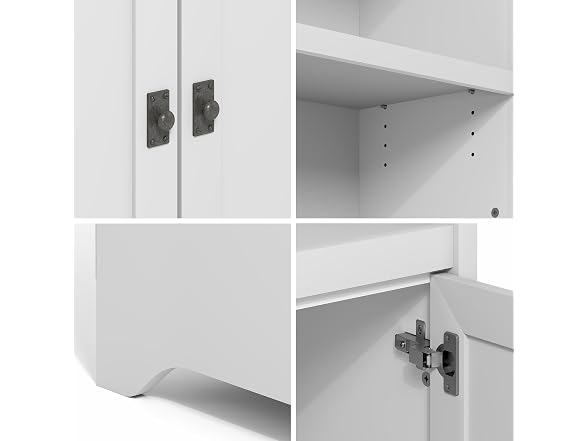 Furinno Robin 3-Tier Pantry 2 Doors