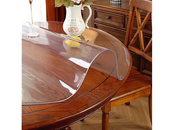 OstepDecor Round Clear Table Protector 60