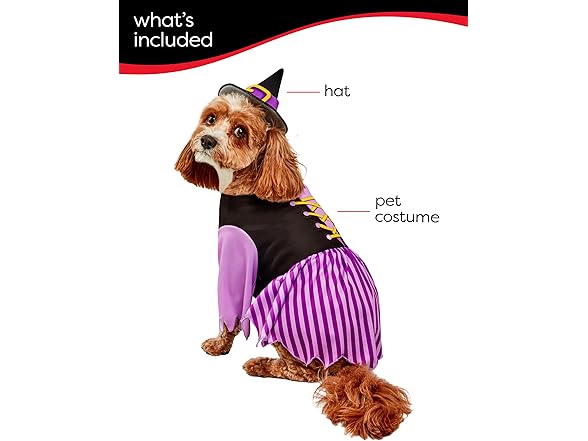Rubies Witch Pet Costume for Dogs or Cats