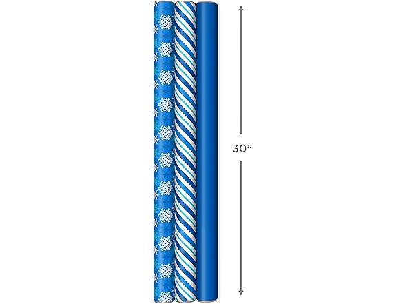 Hallmark Snowflakes Wrapping Paper Rolls