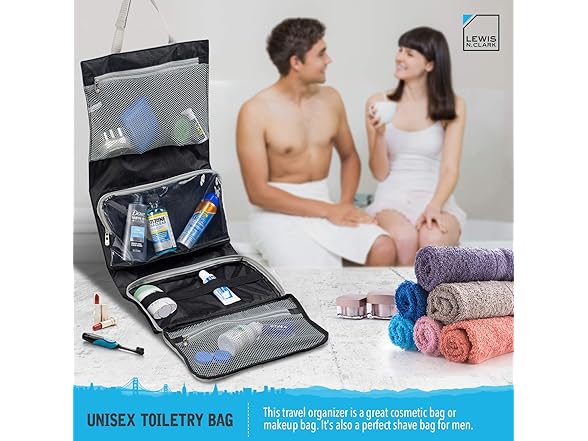 Lewis N. Clark Hanging Toiletry Bag
