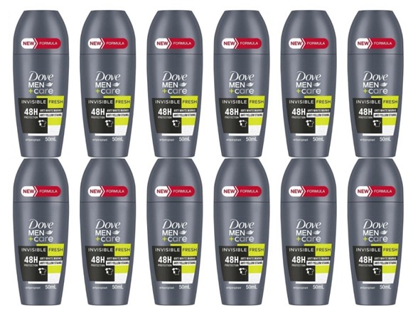 (12-Pack) Dove Mens Invisible Fresh