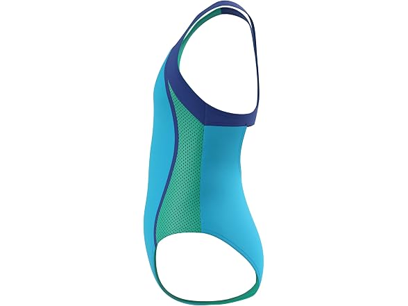 Speedo One-Piece Swimsuit, Mesh Cyan (8)
