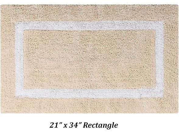 Better Trends 100% Cotton Hotel Collection Bath Mats