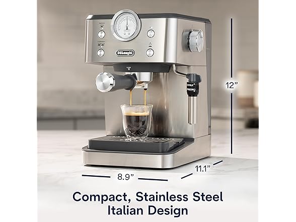 De’Longhi Classic Espresso Machine with Milk Frother