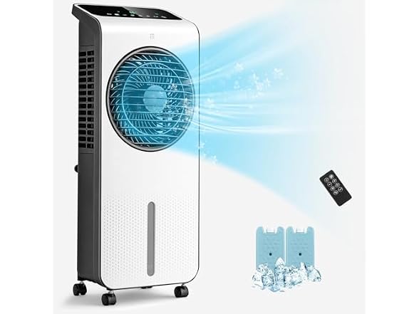 DORTALA Evaporative Air Cooler, 3-in-1 Oscillating Fan
