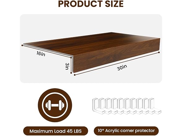 FAHKNS Wire Shelf Covers Walnut