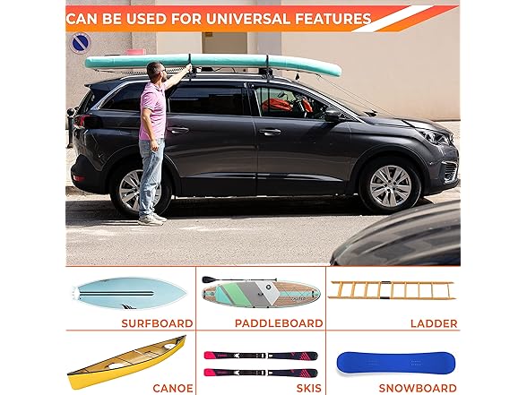 Zone Tech OR0037 Soft Roof Rack Pads Heavy Duty