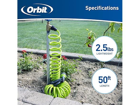 Orbit Garden Hose 50ft w/8-Pattern