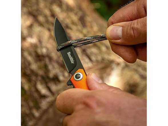 SMITH’S 4-Inch Pocket Knife, Aluminum Handle