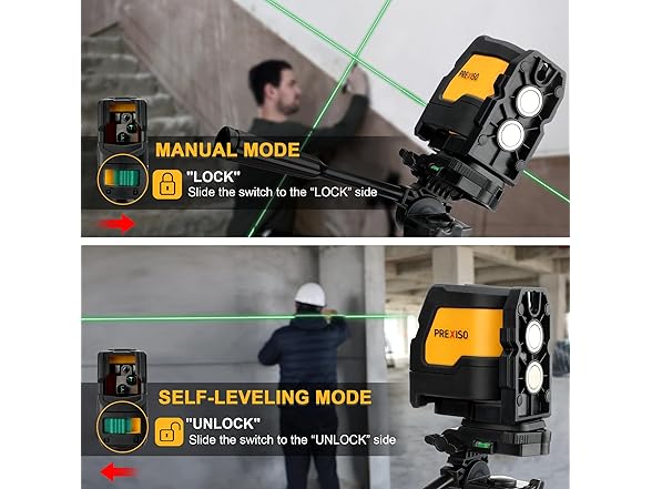 Prexiso Laser Level with Tripod, IP54 Professional