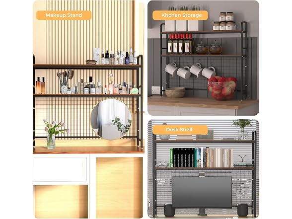 FAHKNS FAHKNS Desktop Bookshelf - 2-Tier Desk