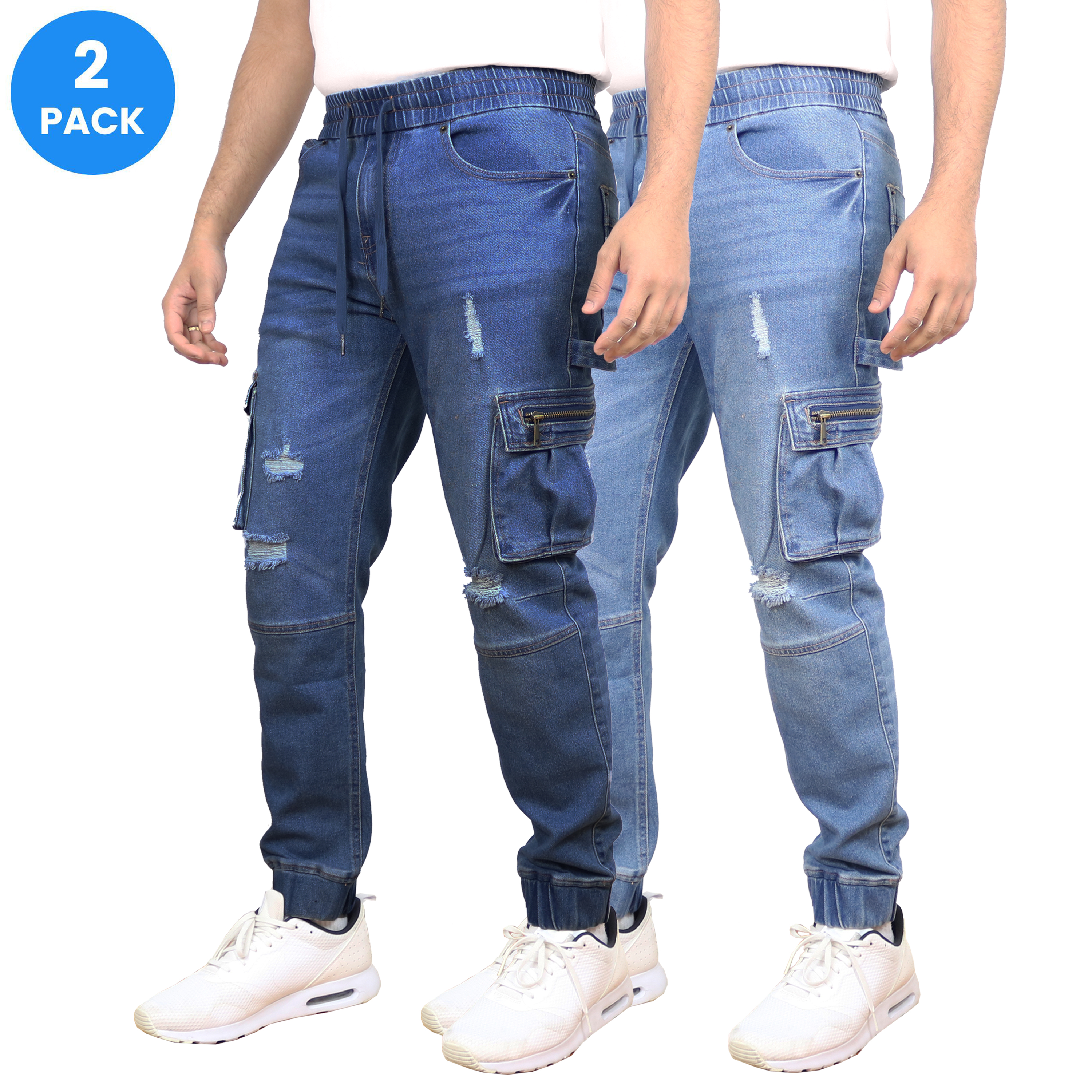 Men's Stretch Cargo Jean Jogger (S-3XL) - Gallery 29