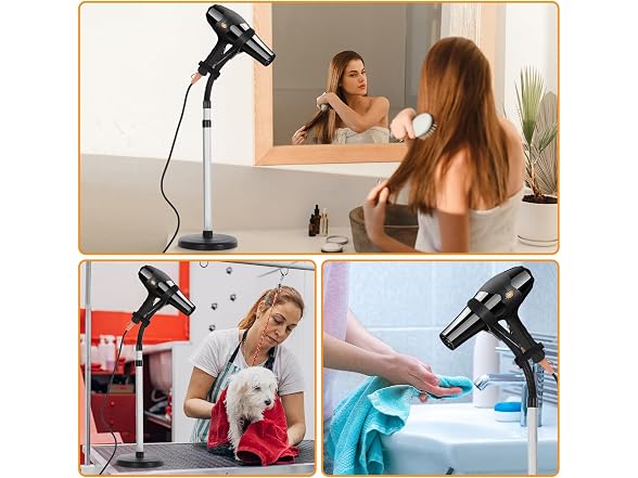 Hair Dryer Stand Hands Free 360-Degree