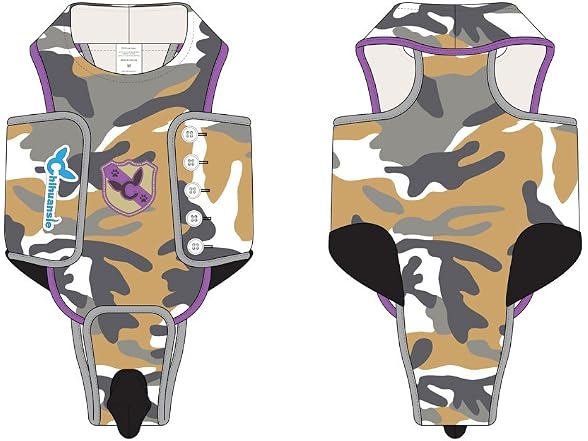 WOOF! Purple Designer Full Body Onesie Dog Di