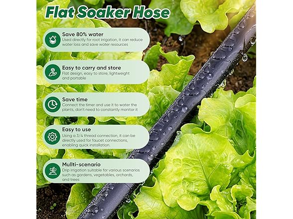 Garden Hose With Drip Irrigation System