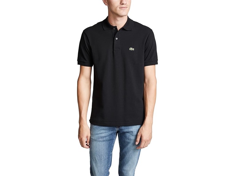 Lacoste Men's Classic Fit L.12.12 Original Piqué Polo Shirt, Black, X-Large