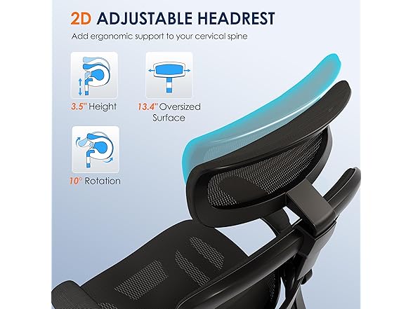 GABRYLLY Office Desk Chair w-Flip Up Arms