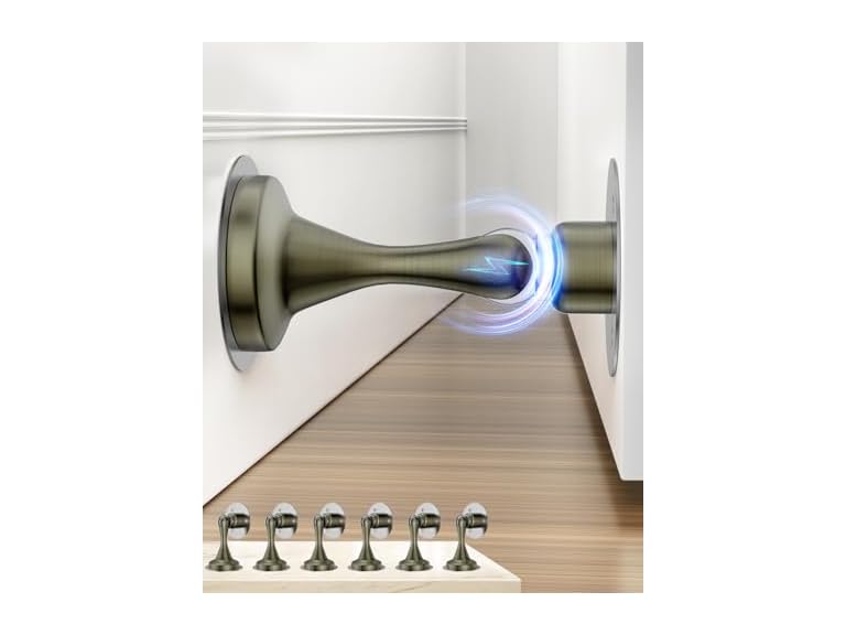 HELEMAN HS-MDS-BRG6P Door Stoppers Magnetic Door Ca
