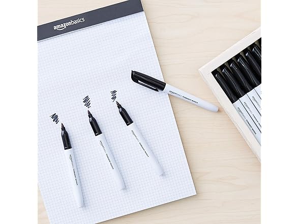 Amazon Basics Fine Point Tip Permanent Markers