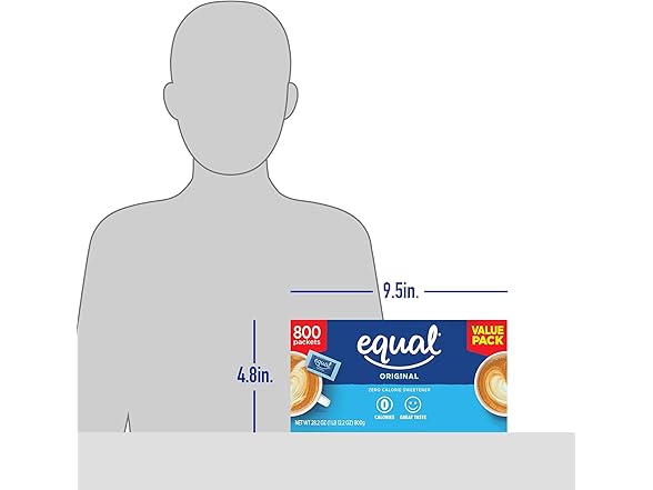 800CT EQUAL 0 Calorie Sweetener, Aspartame & Acesulfame