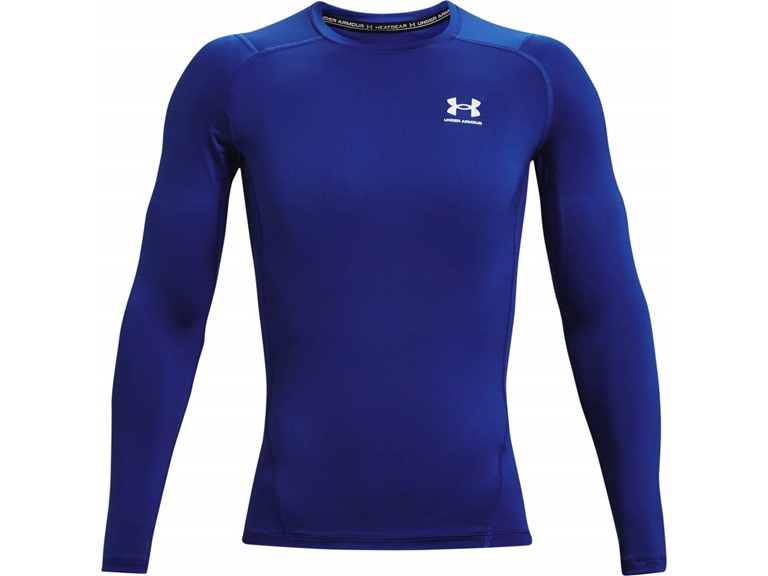 Under Armour  Medium  UA Men's HeatGear Long Sleeve  Royal / White 