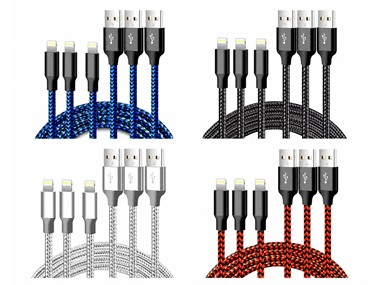 $9.99 Braided Tangle-Free Lightning Cable dealfomo
