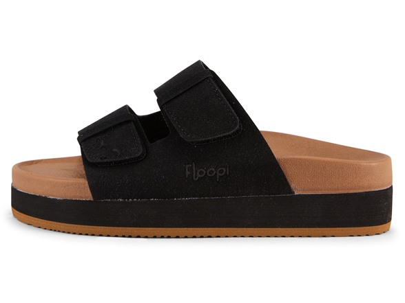 Floopi Womens Microsuede Wedge Slide