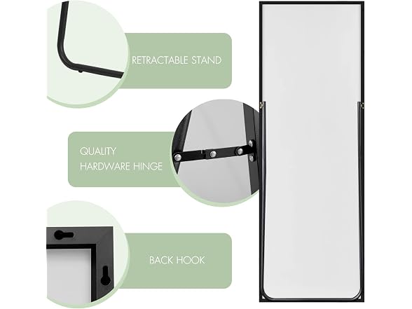 Natsukage 64"x21" Full Length Floor Mirror