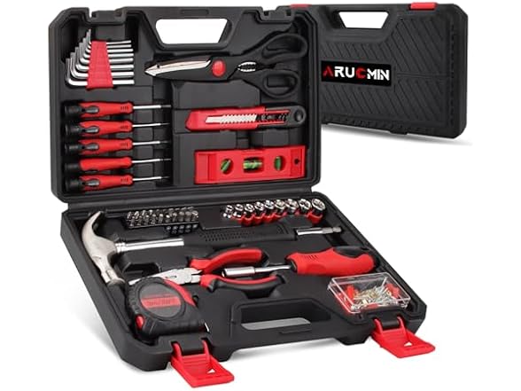 51-Piece Red Tool Set