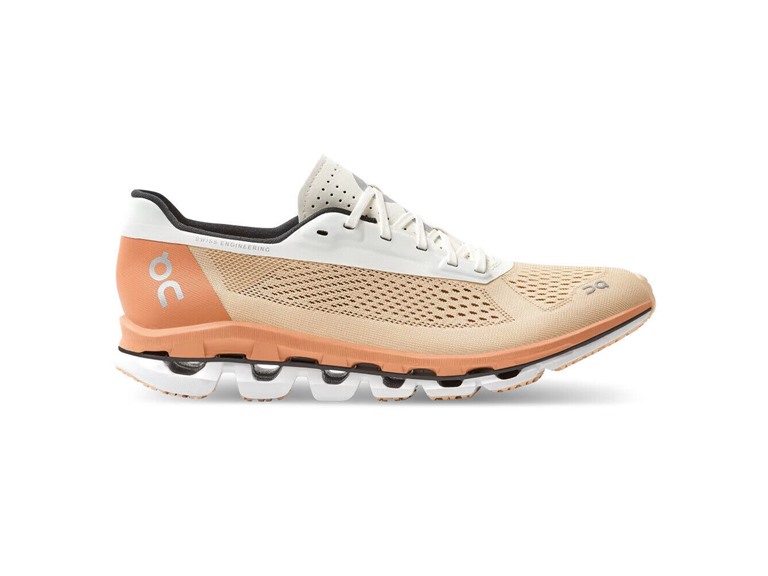 On Running Womens Cloudboom Savannah/White Size 9.5