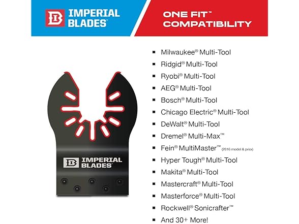 Imperial IBOA300-1 1-1/4" Multitool Blade White