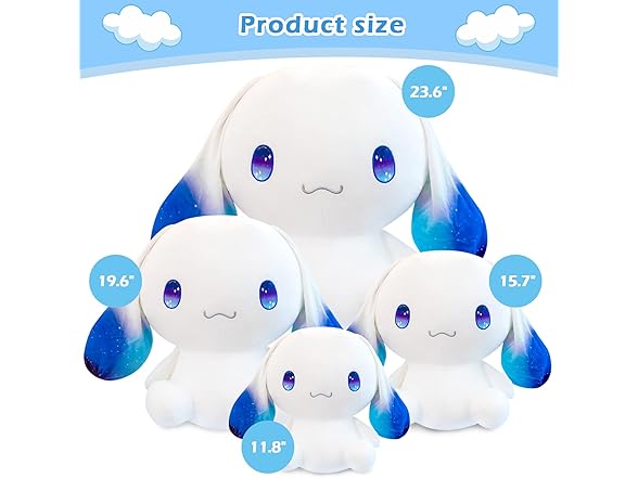 OULV Cute Dog Plush Toy with Big Ears