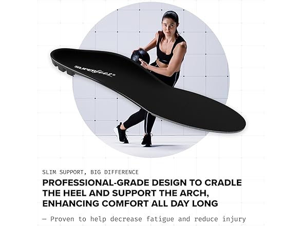 All-Purpose Support Low Arch Insoles (M5.5-7 / W6.5-8)