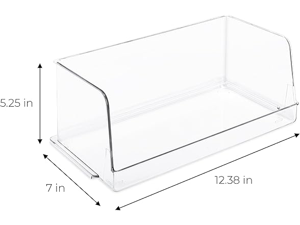 Smart Design Stackable Bin - 7"x12.5"