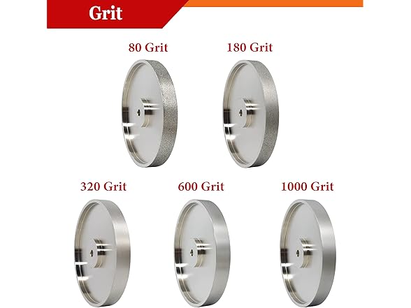 Grinding Wheel, Dia 8" x 1" Wide