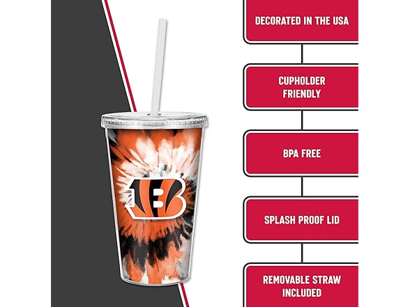 Rico Industries NFL Clear Tumbler
