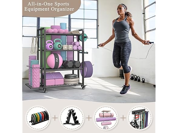 4-Tier Weight Rack - 400lb Capacity