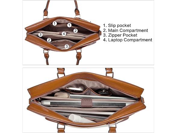 BOSTANTEN Briefcase for Women 