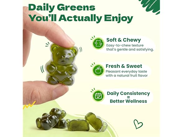 WepBio Greens Daily Gummies 160 Count