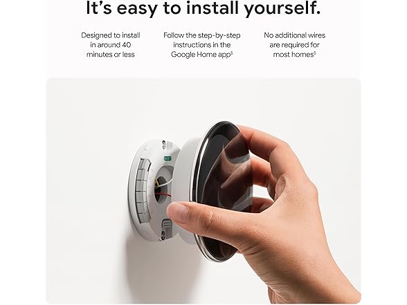 Google Nest Learning Thermostat (4th gen) + Nest Temperature (Open Box)