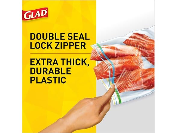 Glad Freezer Bags 1 Gallon 36ct