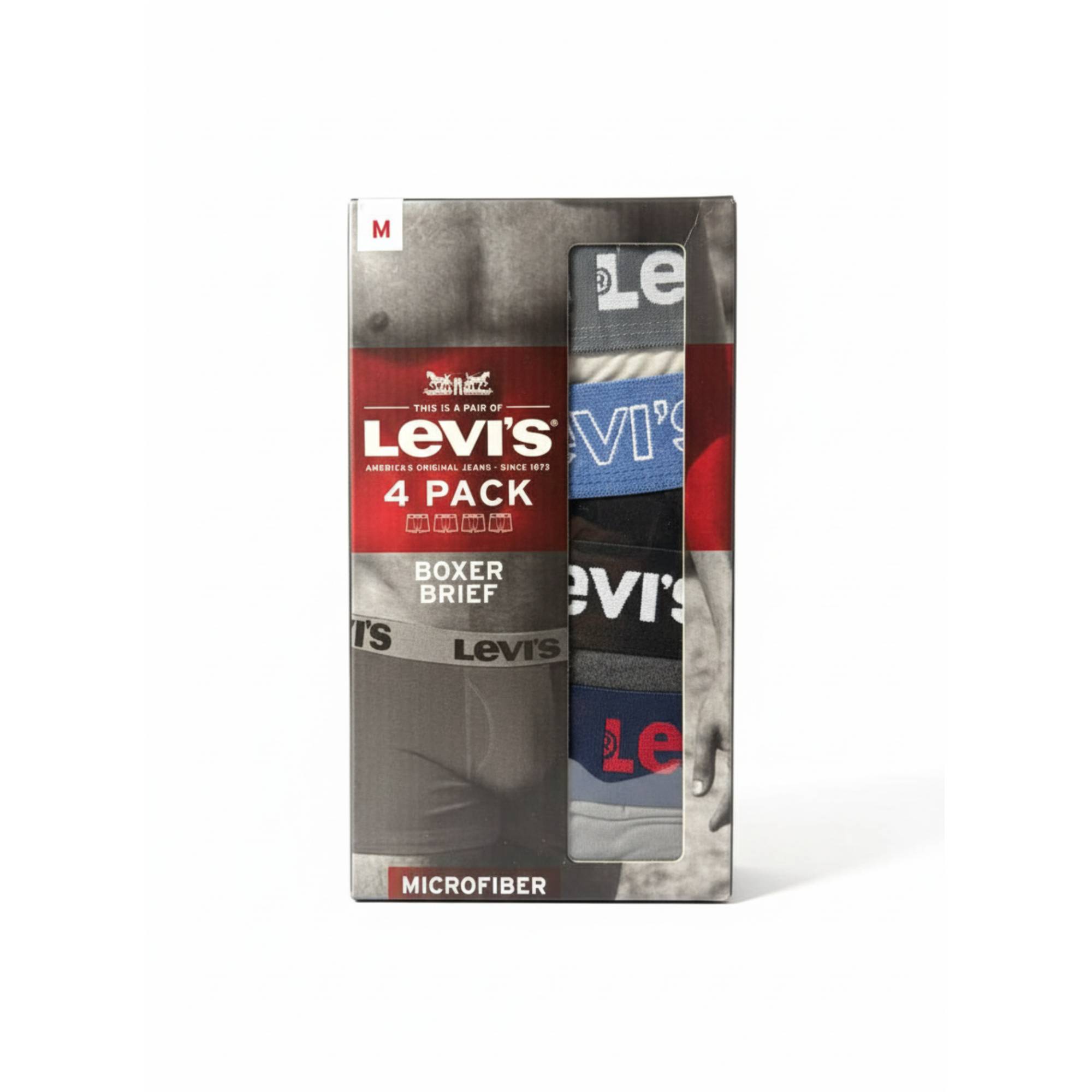 Levi's Men's Microfiber Boxer Briefs (4Pk) - Gallery 7