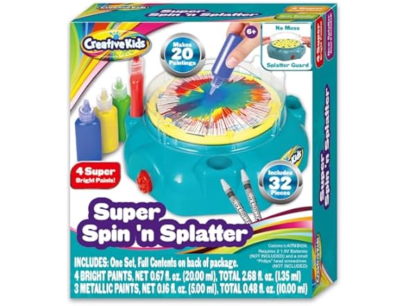 Creative Kids Super Spin 'n Splatter Art