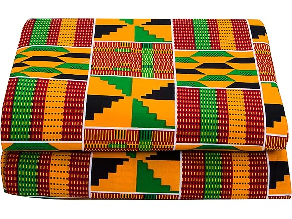 Stioyitois African Fabric 100% Cotton African Ankara Print